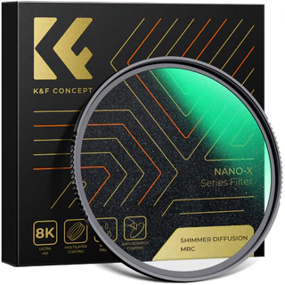 K & F Concept Shimmer Diffusion 1/1 Filter 49/52/55/58/62/67/72/77/82mm Glimmer Effect With 28 Camadas De Revestimento Multicamadas (Série Nano-X)