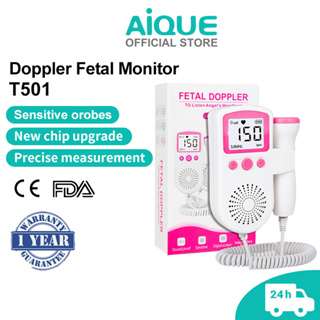 Doppler Fetal Monitor De Frequência Cardíaca Para Bebês Gravidez Detector De Batimento Cardíaco LCD Backlight Pulse Meter Sem Radiação Estetocópico