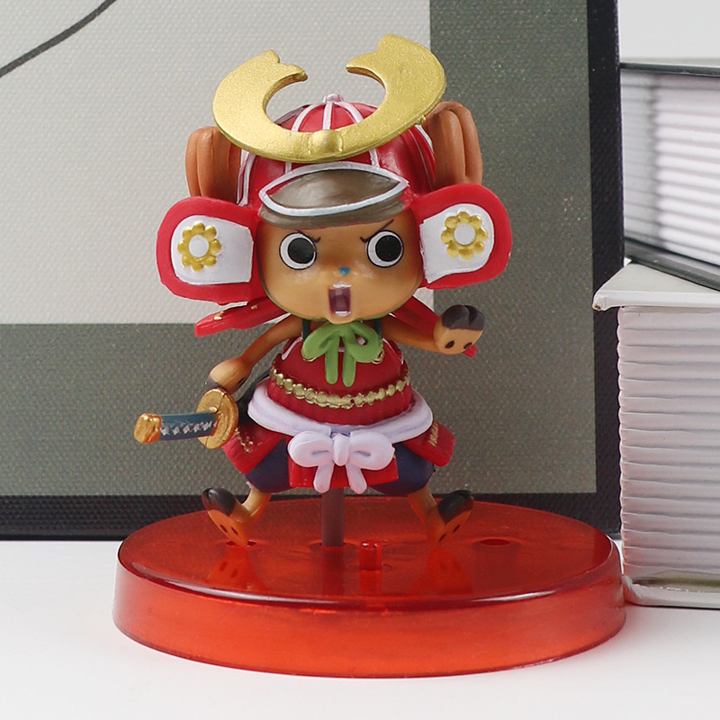 9cm Anime One Piece Tony Chopper Cem Cenas Samurai Q Versão Bolo ...