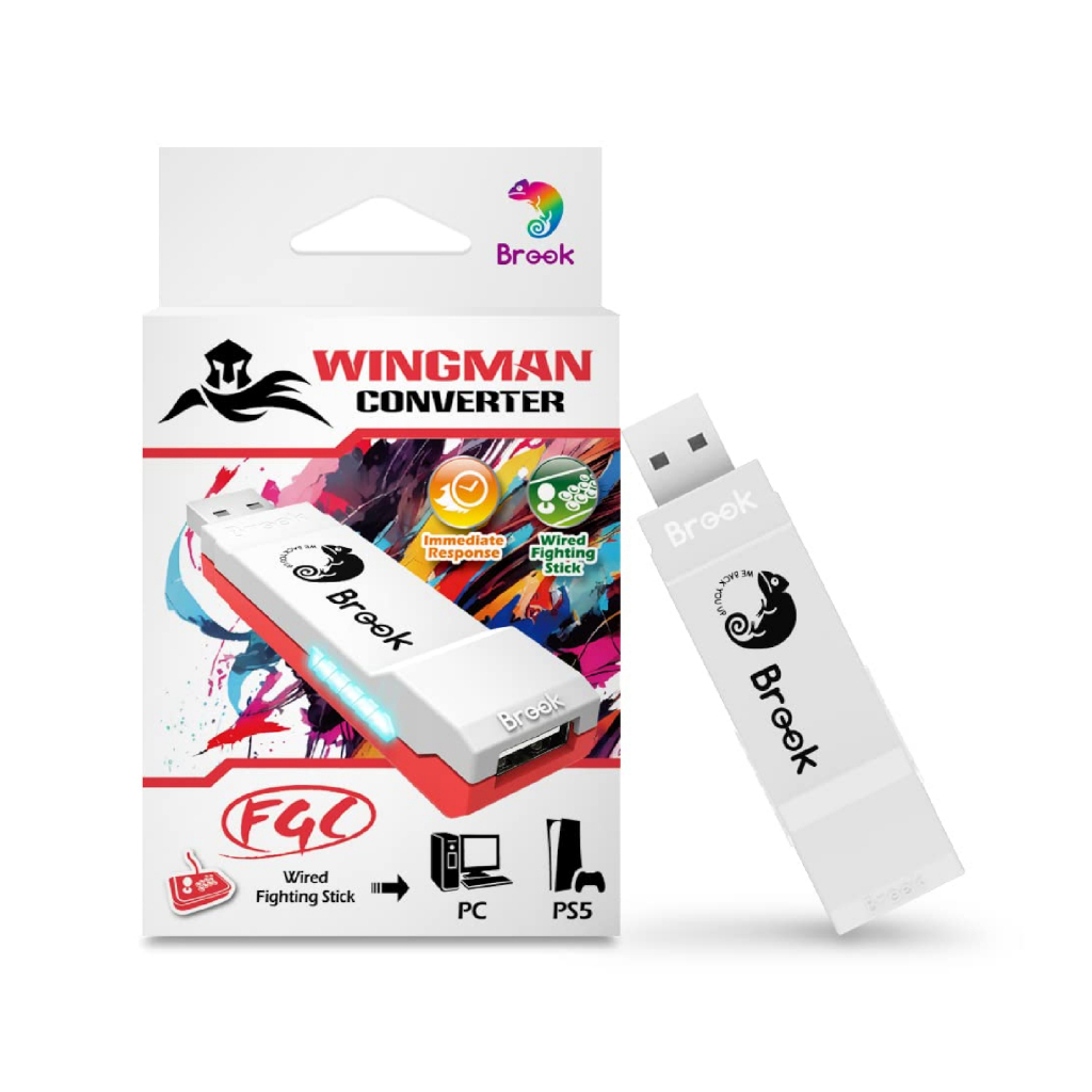 Brook Wingman FGC Conversor Para PS5/PS4/PS3/Xbox One/Xbox 360/Switch Wired Arcade Stick to PS5/PS4/PC
