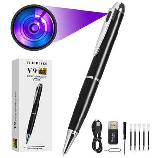 Caneta Espião Câmera dvr caneta mini câmera 1080p gravador de vídeo digital dv gravador de voz portá em Oferta na Shopee