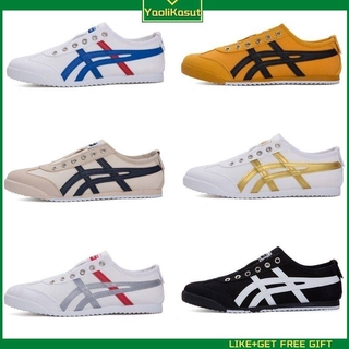 Estoque Pronto A * cis Sapatos De Corrida Para Homens Lona Kasut Sport Man Calçados De Rua Casuais Confortáveis Estudantes