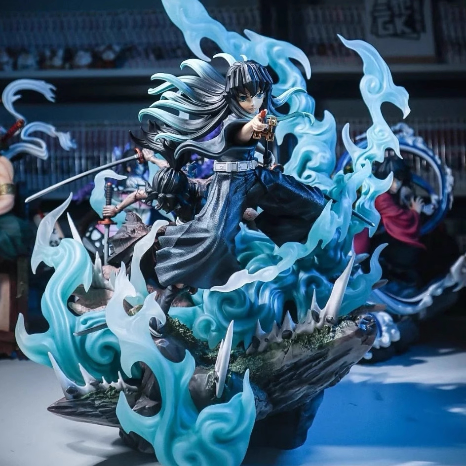 Figura Zenitsu Enmu Tanjiro Akaza Lucky Bag Mystery Box Blind Doll Office Ação De Decoração De Casa Estátua Modelo Presente De Aniversário