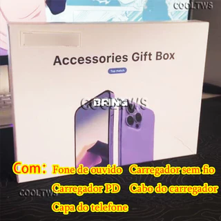 Para Acessórios iPhone Carregador De Conjunto Sem Fio Com Fone De Ouvido Bluetooth 20W Cobertura Da Caixa Do Telefone Redução De Ruídos