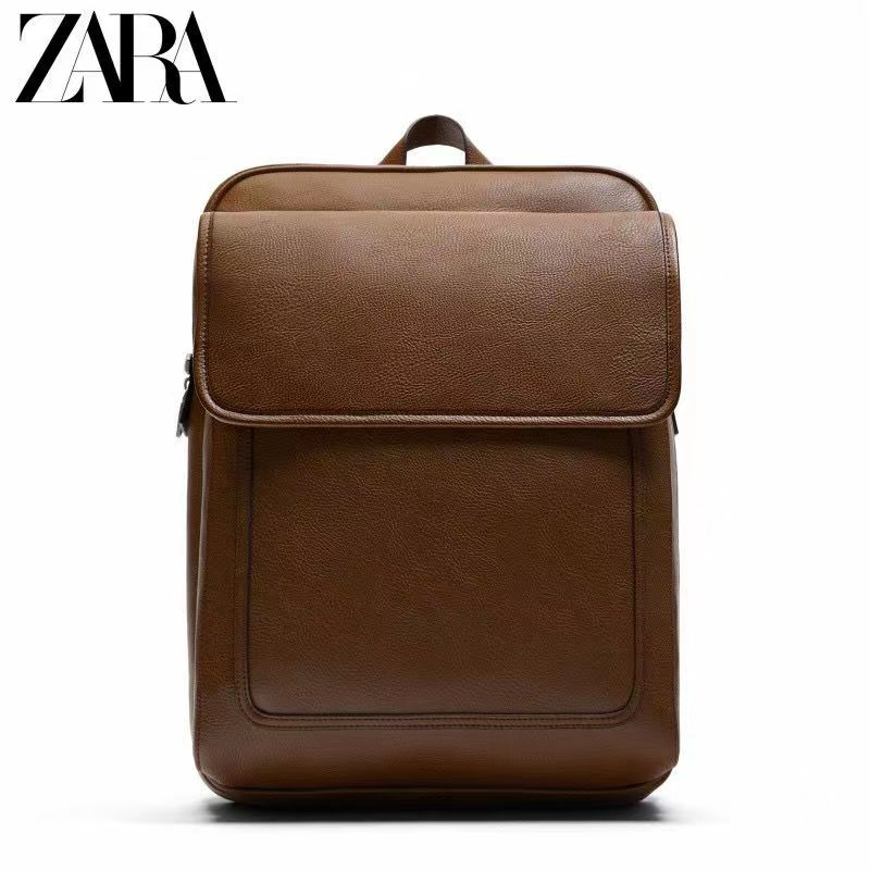 Zara New Product Men's Bag Business Travel Bag Bolsa para estudantes de moda Bolsa escolar de grande capacidade Mochila para computador Trendy