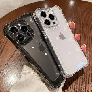 Capa De Silicone Transparente Amarela Resistente À Prova De Choque Adequado Para Iphone 14 13 12 11 Pro Max X Xs Xr 7 8 14Plus Traseira De Proteção Anti-Impacto
