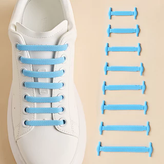 16 Peças De Cadarços De Silicone Sem Amarração – Elásticos De Bloqueio Rápido Para Tênis , Corrida , Crianças E Adultos em Oferta na Shopee