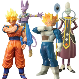 12pcs Dragon Ball Kakarotto Action Figures Hitto Beerus Burdock Anime  bonecos colecionáveis Vegeta Filho Goku Kids Toys