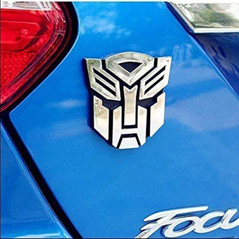 OM 3D Logo Protector Transformadores Autobot Emblema Gráfico Decalque Autocolante
