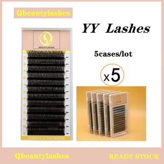 Qbeautylashes cilios y 5 Caixas 0,07mm cílios y volume brasileiro Extensão de cílios