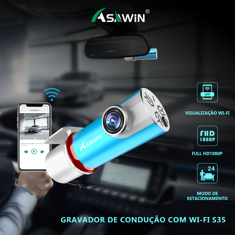 360 Traço Cam para Carros 2.5K camera veicular Controle WiFi GPS
