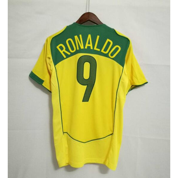 Camisa Da Equipe retro 2004 Brasil Em Casa RONALDO RONALDINHO KAKA CARLOS