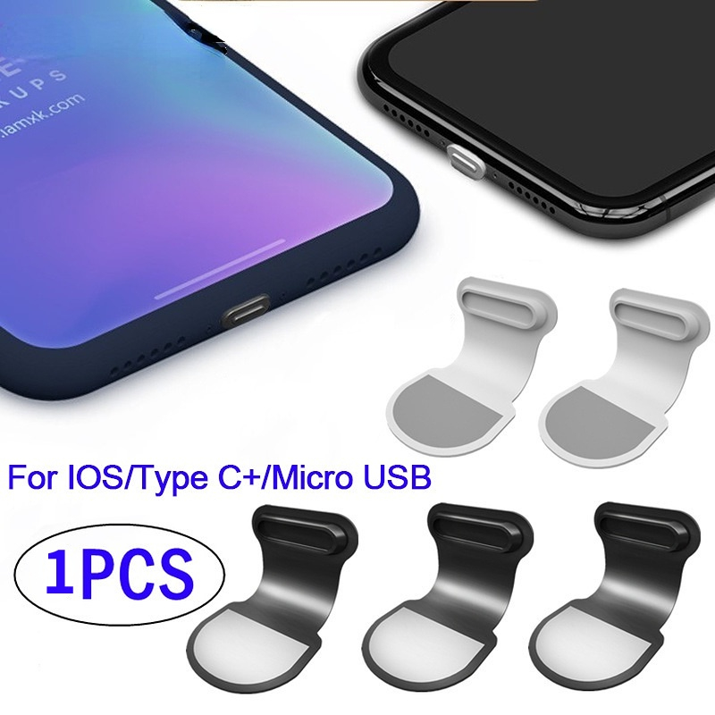 3pçs Porta De Carregamento De Telefone Móvel plug À Prova De Poeira Compatível Para iPhone/Micro/Tipo c Conector De Celular Artefato anti Perda