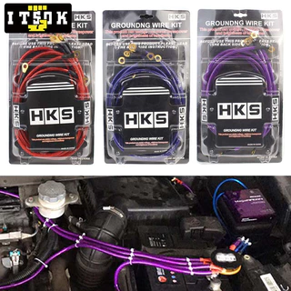 【 ITSOK 】 HKS Desempenho Do Cabo De Aterramento Sistema Universal De 5 Pontos Carro