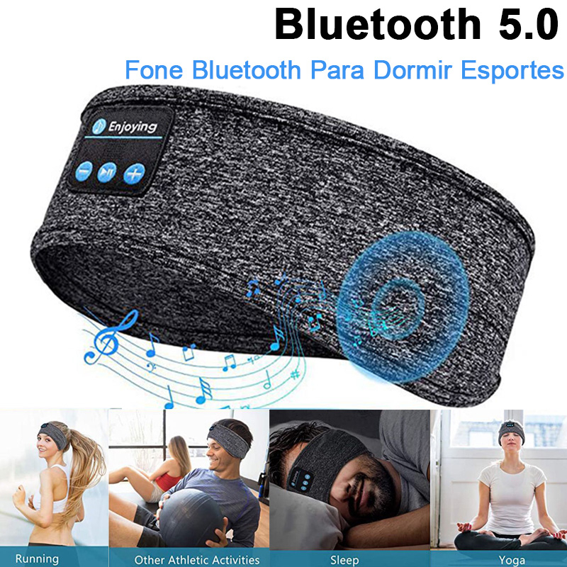 Fone Bluetooth Para Dormir Fone Faixa Esportes Para iPhone Xiaomi Bluetooth 5.0