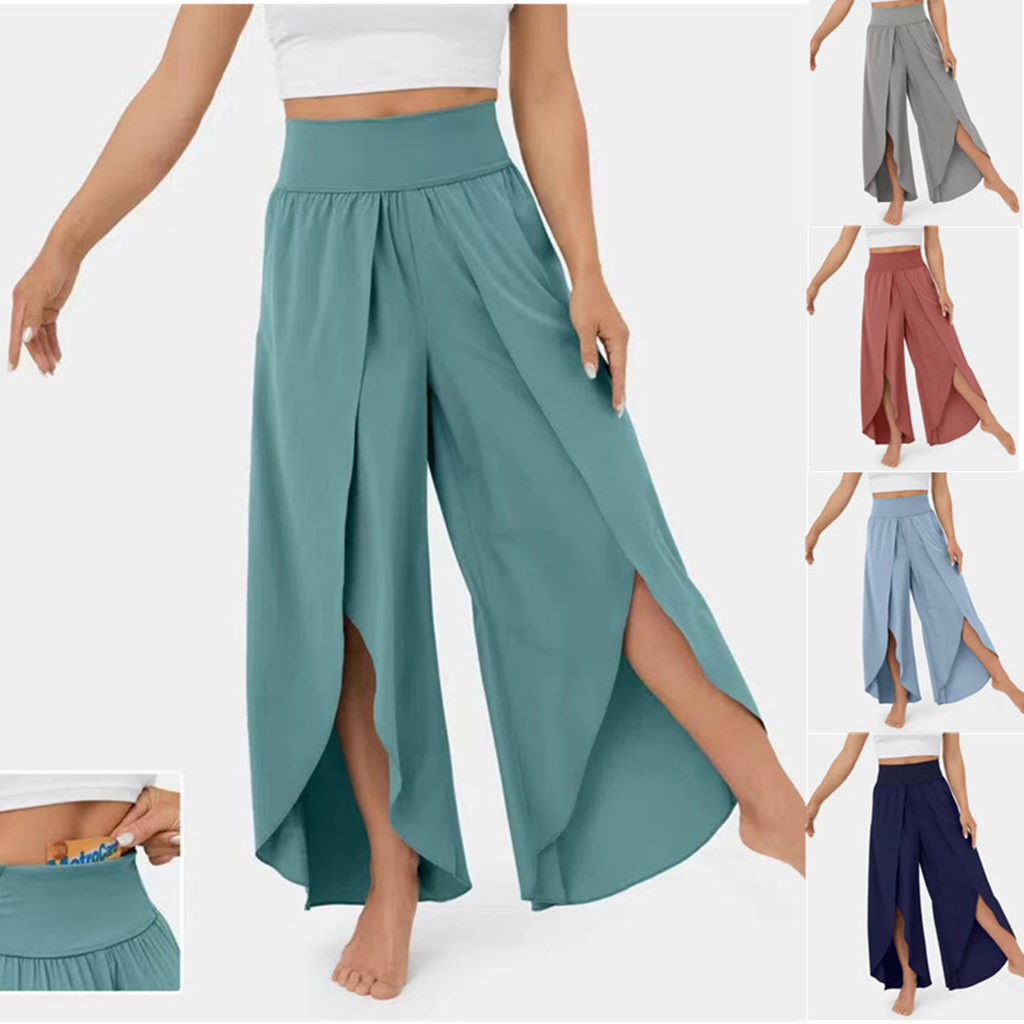 Halara Trousers Women's Colour Gradient Wide Leg Summer Trousers