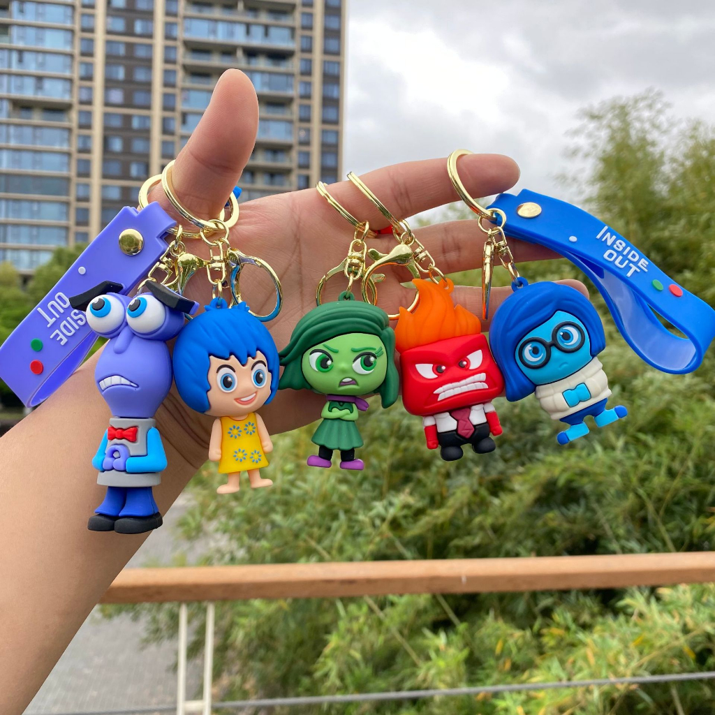 Chaveiro Disney and Pixar Inside Out - Sadness Fear Anger Disgust Para Mochila