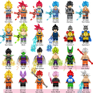 8 pçs/lote dragon ball anime dos desenhos animados goku vegeta dragão  buliding blocos tijolos mini figuras de ação crianças assembll brinquedos  presente aniversário - AliExpress