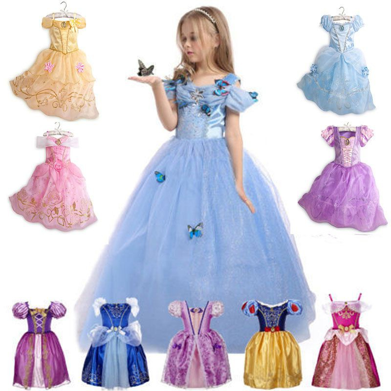 Vestido de princesa sofia sofia, vestido de tule para baile de crianças  1-14 anos, vestido