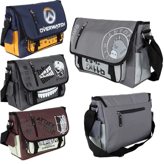 Anime japonês de alta qualidade Meu vizinho Totoro Attack Canvas Bag Teenager Shoulder