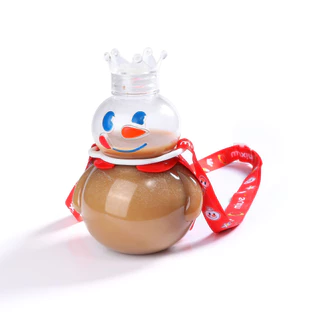 Mixue Tumbler Boneco De Neve Bebendo Xícara De Chá Leitoso Com Canudo 700ML Garrafa De Água Fofa Sem BPA Tampa De Coroa