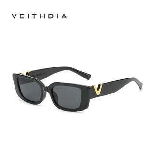 VEITHDIA New Fashion Candy Color Square V Óculos De Sol Unisexo Europeu E Americano S23096