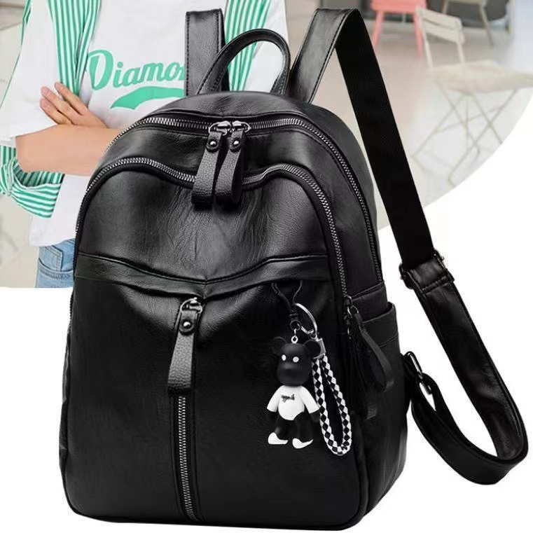 2023 Mochila Fashion Women Backpacks De Couro De Alta Qualidade Para Jovens PU Meninas Adolescentes Viagem Escolar