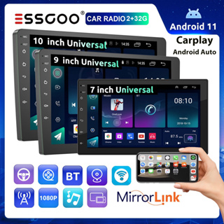ESSGOO Carplay 2 Din Android Reprodutor De Carro 7 " 9 " 10 " WIFI GPS link Espelhado Bluetooth FM Rádio IPS Multimídia MP5 USB
