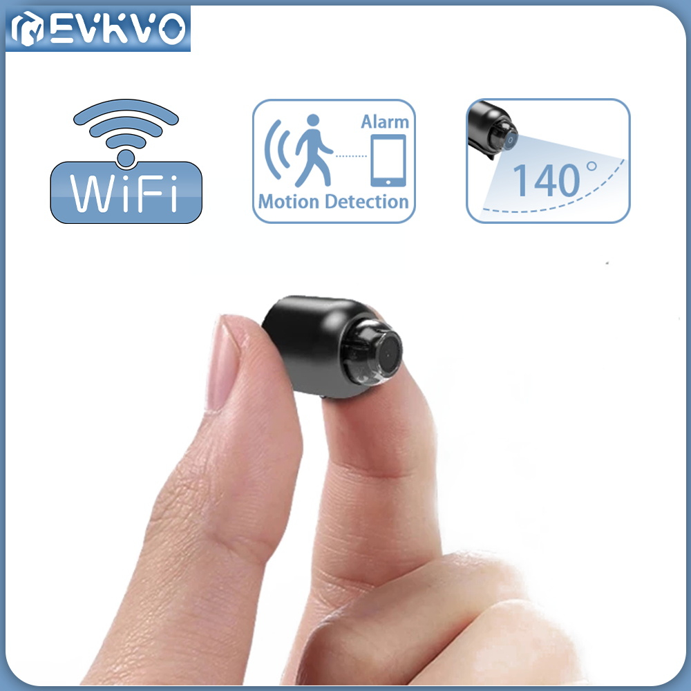 Câmera De Segurança CCTV 1080P Super Mini Sem Fio De 140 Graus De Ângulo Amplo WIFI IP De Detecção De Movimento