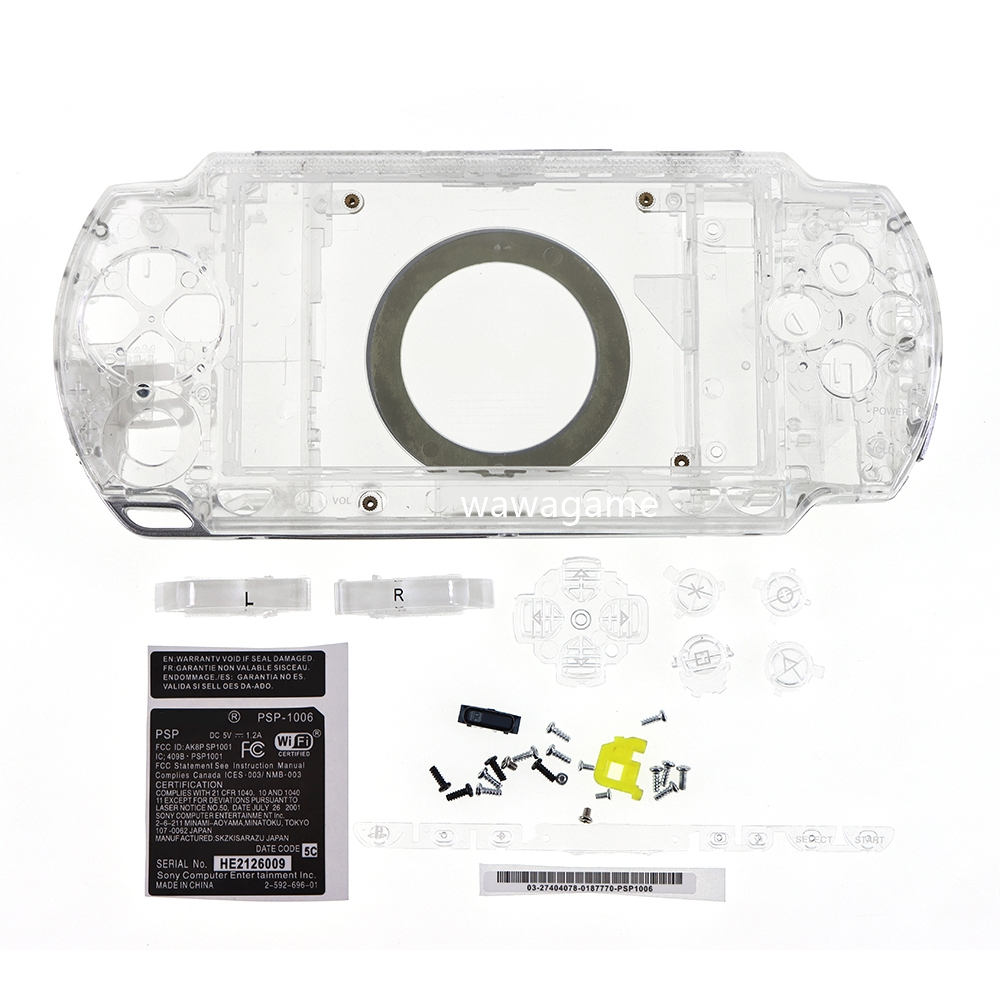 PSP1000型 Caixa De Proteção Para PSP 1000 PSP1000 Completa Kit De Botões De