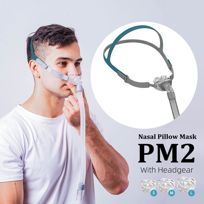 BMC Máscara Nasal E Face Inteira CPAP Auto BiPAP Acessórios Com Fita De ...