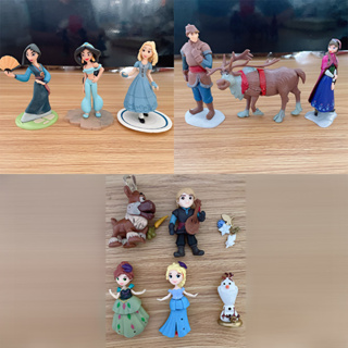 12pcs/kit Frozen Elsa Anna Princesa Kristoff Sven Olaf Figuras