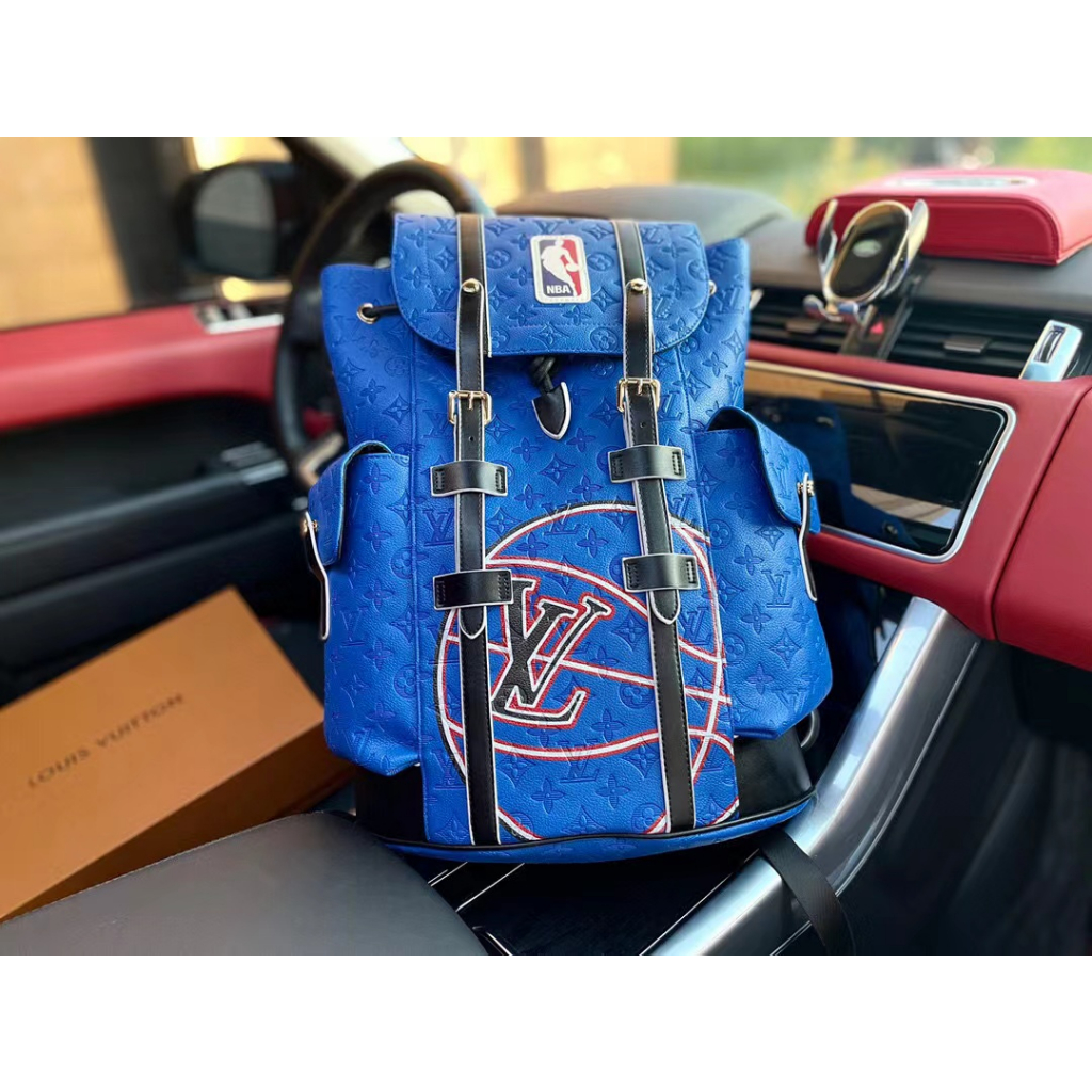 Louis Vuitton Nba Mochila Esportiva Embossing Masculina Shopee Brasil