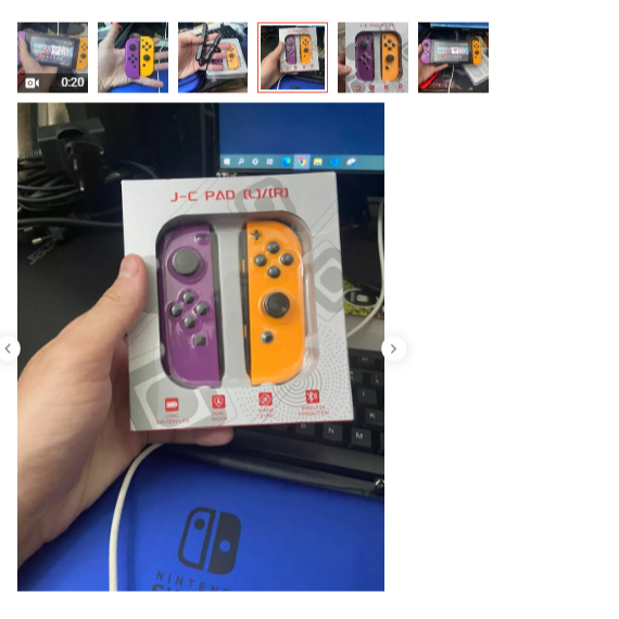 国産品 Nintendo Switch Orange Laranja | Roxo Neon [L/R] Joy-Con Nintendo Switch