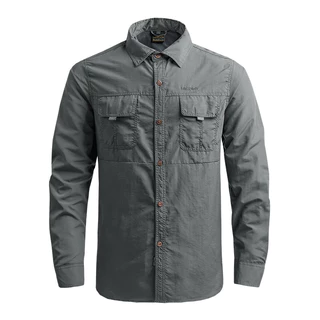 Para 2023 Verão 100 % Nylon Camisas Masculinas De Respiração Rápida A Seco Manga Comprida Preta Verde Militares Blusa Casual
