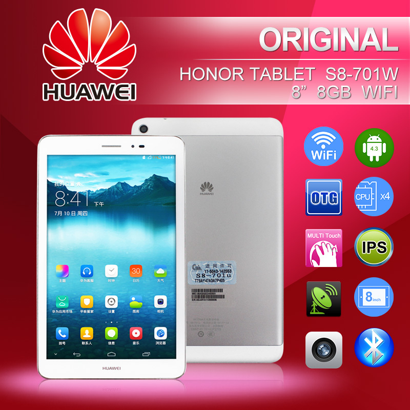 Tablet De Honra Huawei Original PC S8701u/701w WiFi 8 " Snapdragon