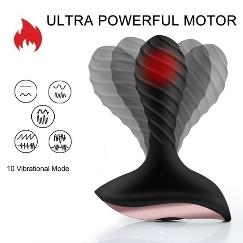 Brinquedo Sexual Masculino De Silicone À Prova D'água Massagem Da Próstata Vibrador Anal De Plug Para Homens Brinquedos Sexuais Gay