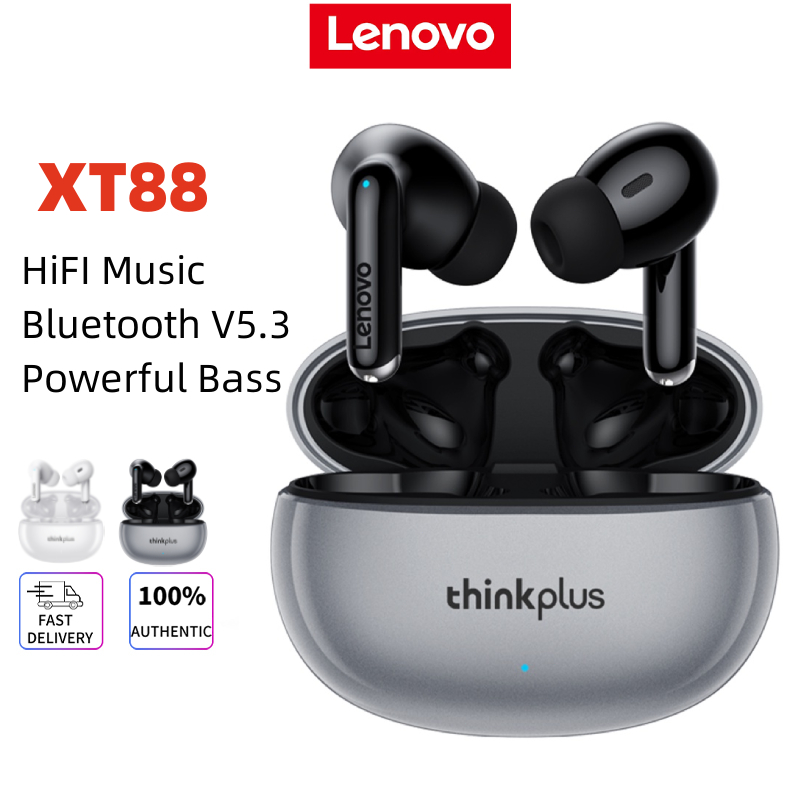 Original Lenovo Xt92 Powerful Bass Original Bluetooth para Jogos Baixa  Latência Com Cancelamento de Ruído C/mic