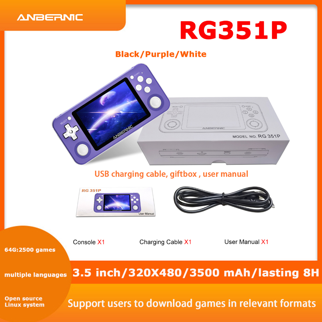 Anbernic RG35XX Plus RG35XXPlus 3.5'' IPS Linux System Handheld Game  Players 3300mAh Portable Video Game Console 10000+ Games - AliExpress