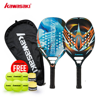 Raquete De Tênis De Praia Kawasaki Power 20 & 30 B10 B22 Rosto Macio De Fibra De Carbono E Vidro Com Bolsa Protetora