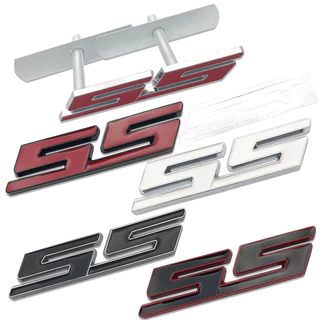 Novo Carroçaria De Zinco Cromado 3D Metal Emblema De Liga Frontal SS Decalque De Crachá Para Chevro