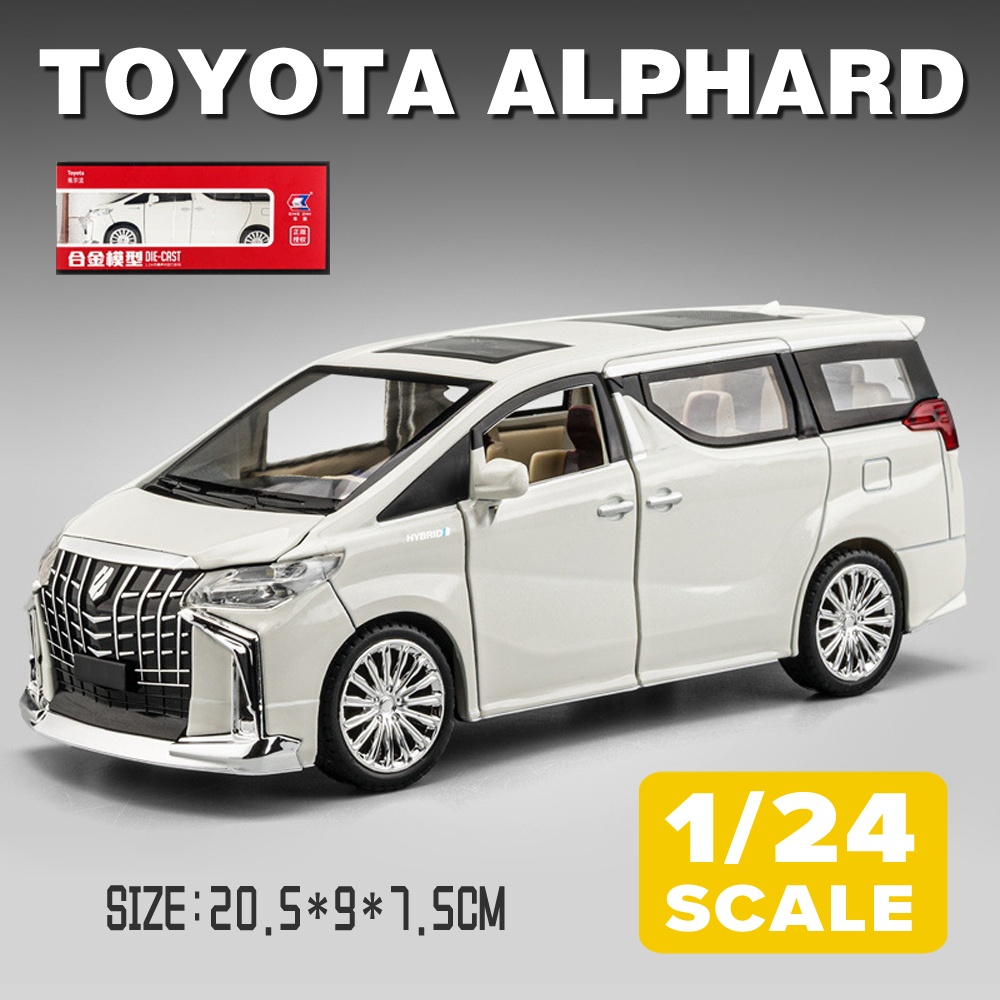 KLT 1/24 Modelo De Carro Diecast Modellista Toyota Alphard