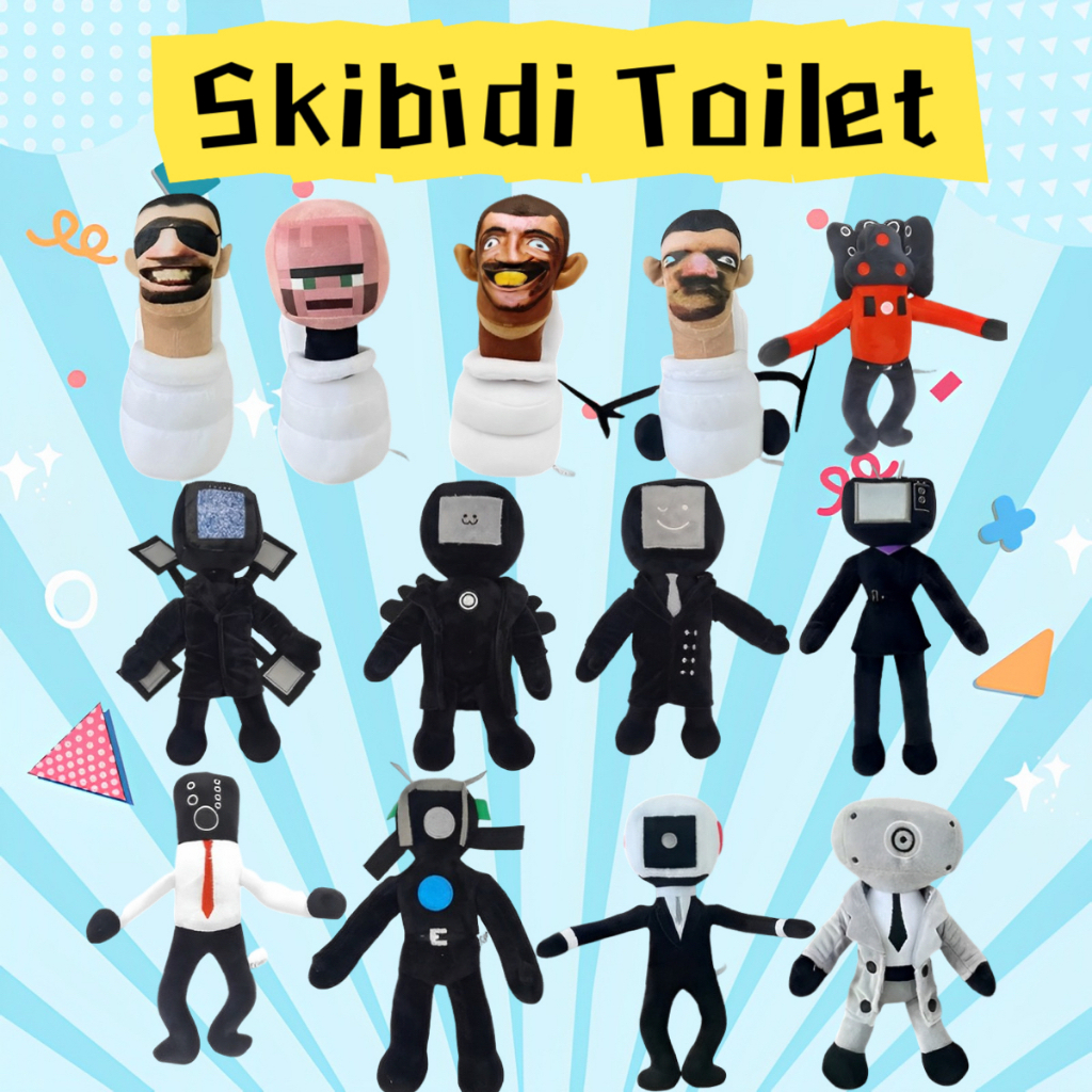 🔥4pcs 28CM Skibidi Toilet Pelúcia Brinquedos De Bonecos Recheados Natal  Presente De Aniversário Para Crianças | Shopee Brasil