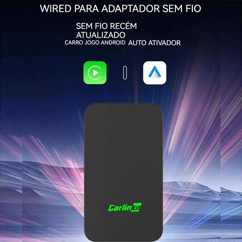 Adaptador Sem Fio Android Auto Para Carros Automotivos Com De Fábrica OEM  Plug & Play Easy Setup , Converte O