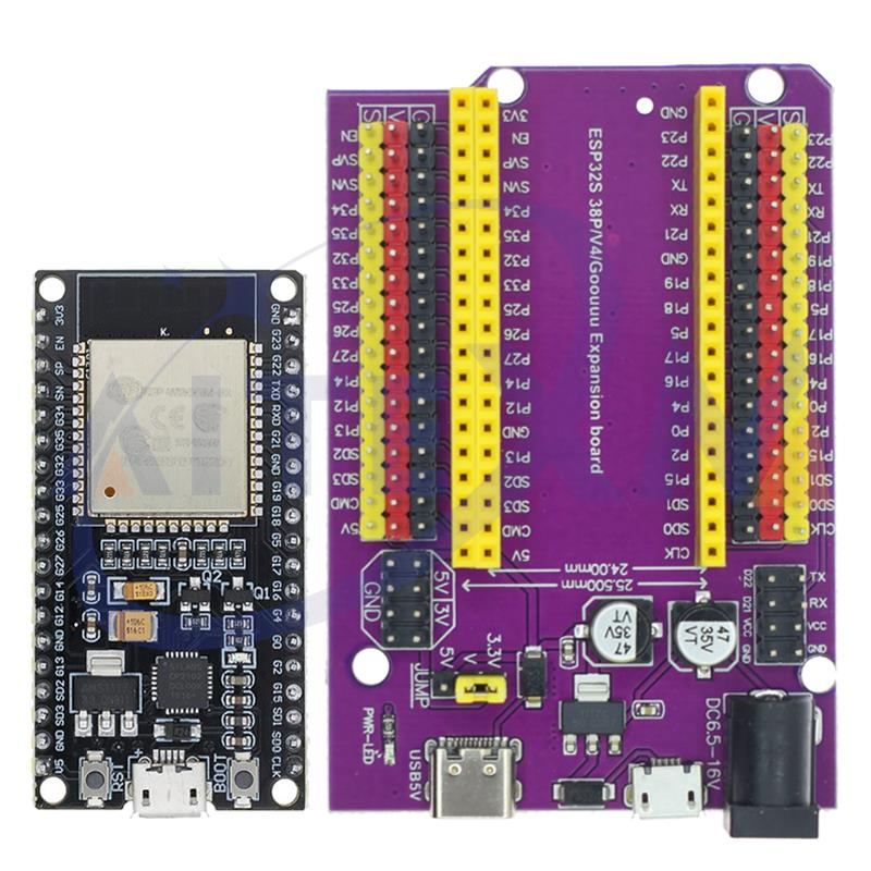 Placa De Desenvolvimento ESP32 TYPE-C/MICRO USB CP2102 WiFi + Bluetooth Dual Core ESP32-DevKitC-32 ESP-WROOM Expansão 38PINS