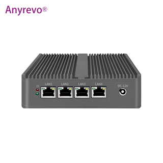 Roteador Sem Ventilador intel E3825 Mini PC Com HDMI VGA E 4 Gigabit LAN Para Pfsense OPNsense Firewall Router Support HDD