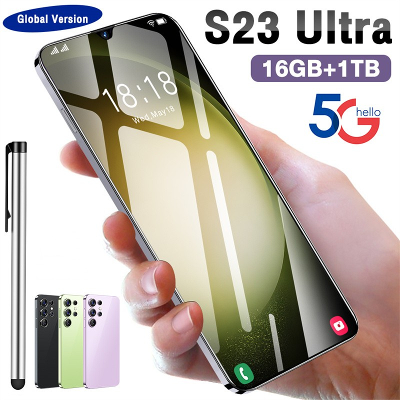 S24 Ultra new smartphone android phone 7.3inch hd screen cell phone pro  telefone 6800mAh 16