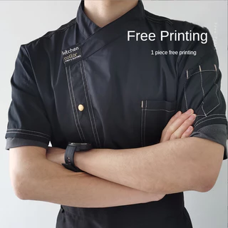 Uniforme De Cozinheiro De Estoque Pronto Do Hotel Baju Manga Curta
