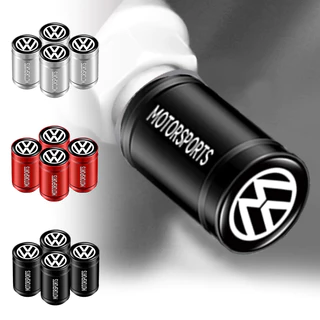 4pcs Upgrade Car Valve Válvula De Carro À Prova De Vazamentos Tampa Esportiva Estilo Cilíndrica Da Haste Roda Para VW Volkswagen Jetta MK5 Golf Passat 3B7 601 171