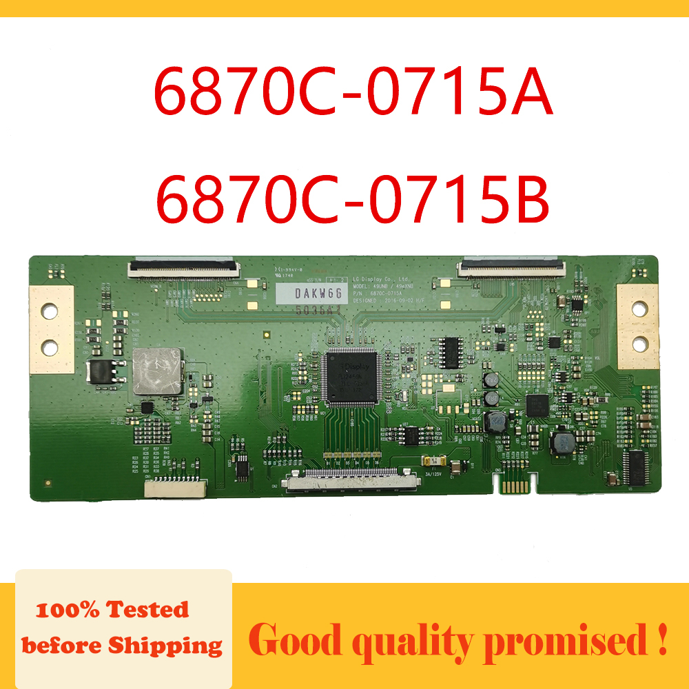 Testado Bom 6870C-0715A 0715B Placa T-Con Para Equipamento De Exibição De TV De Substituição Original Tcon 6870C 0715A/0715B